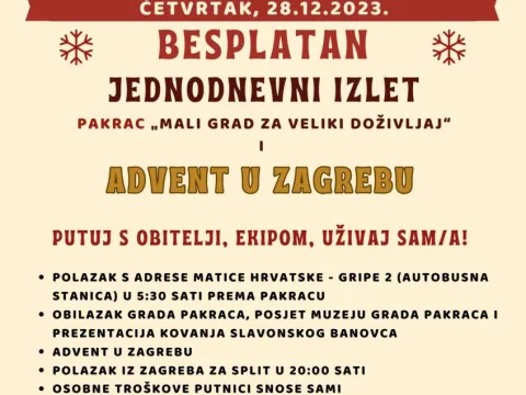jednodnevni izlet 28.12.2023.
